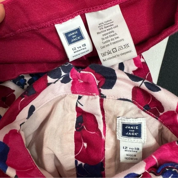 Janie & Jack Floral Top and Red Leggings Set - Picture 6 of 6